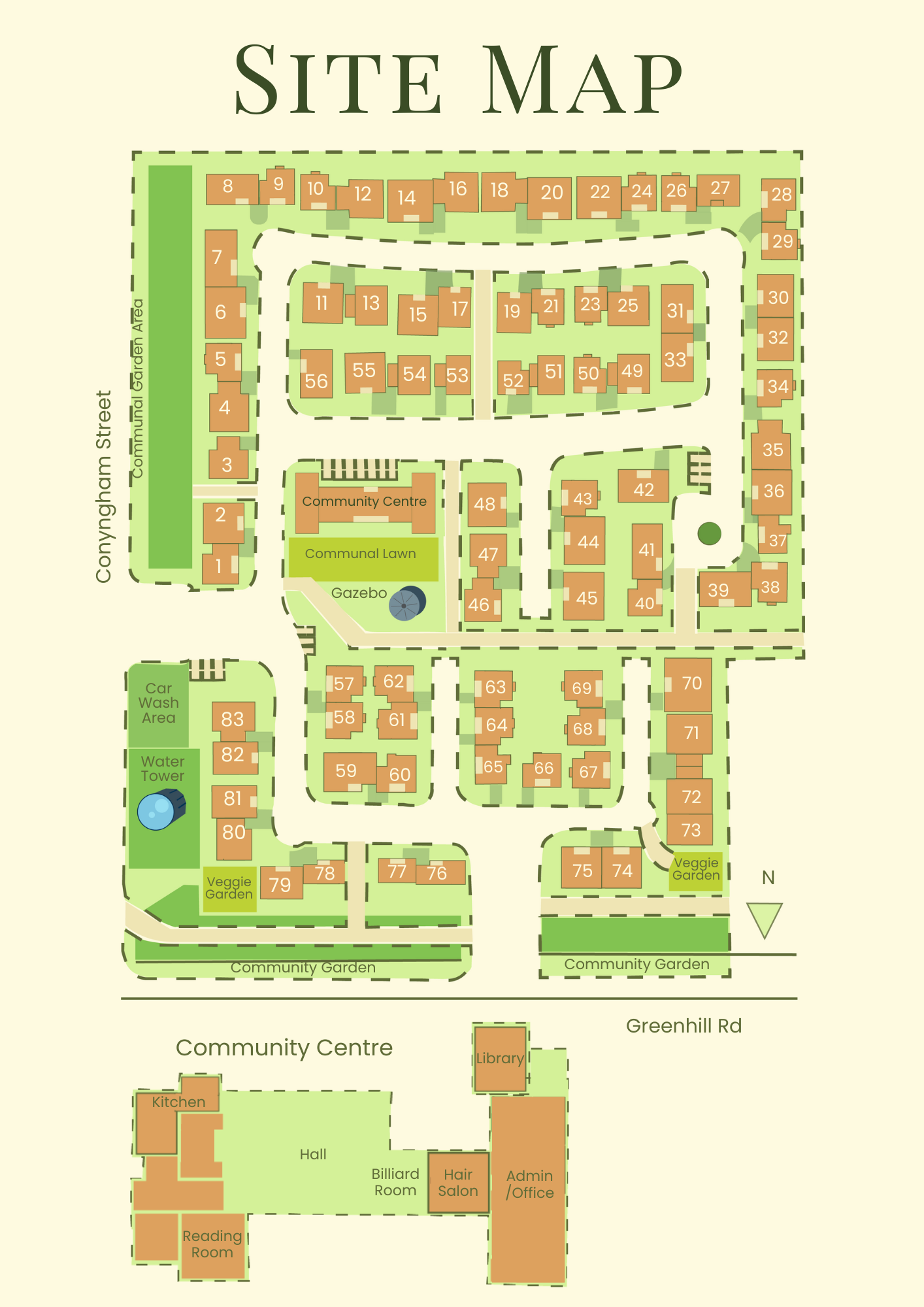Map of Pineview Retirement Village in Burnside, South Australia